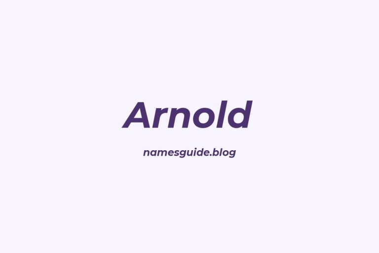 Origin and Meaning of Last Name Arnold