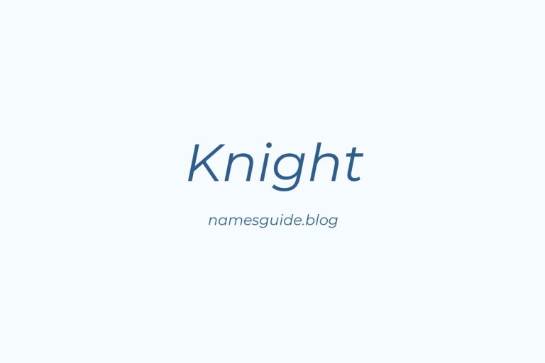 Origin and Meaning of Last Name Knight