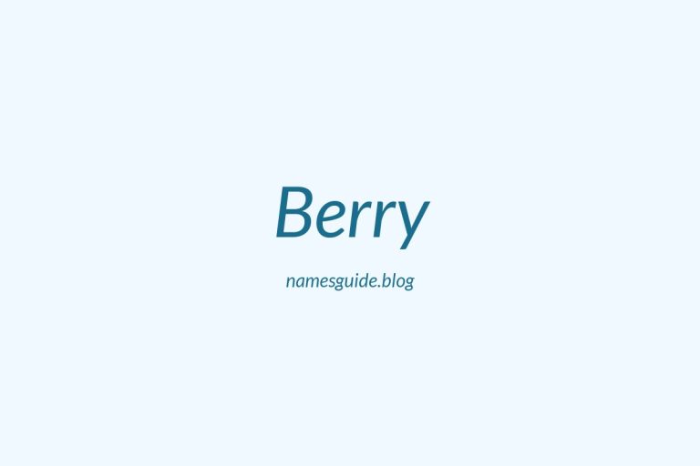 Origin and Meaning of Last Name Berry