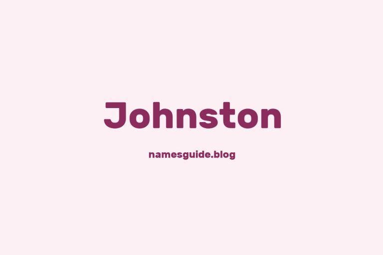 Origin and Meaning of Last Name Johnston