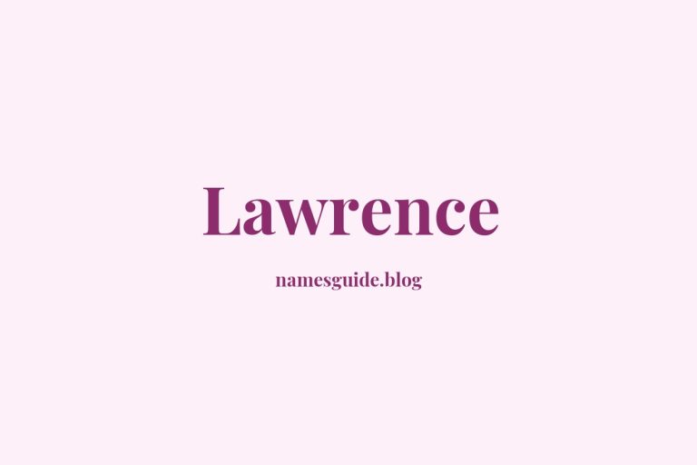 Origin and Meaning of Last Name Lawrence