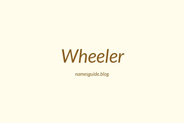 Origin and Meaning of Last Name Wheeler