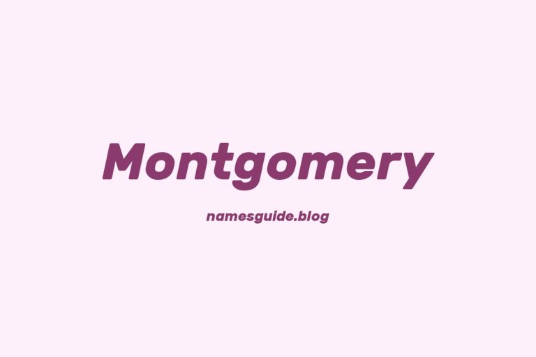 Origin and Meaning of Last Name Montgomery