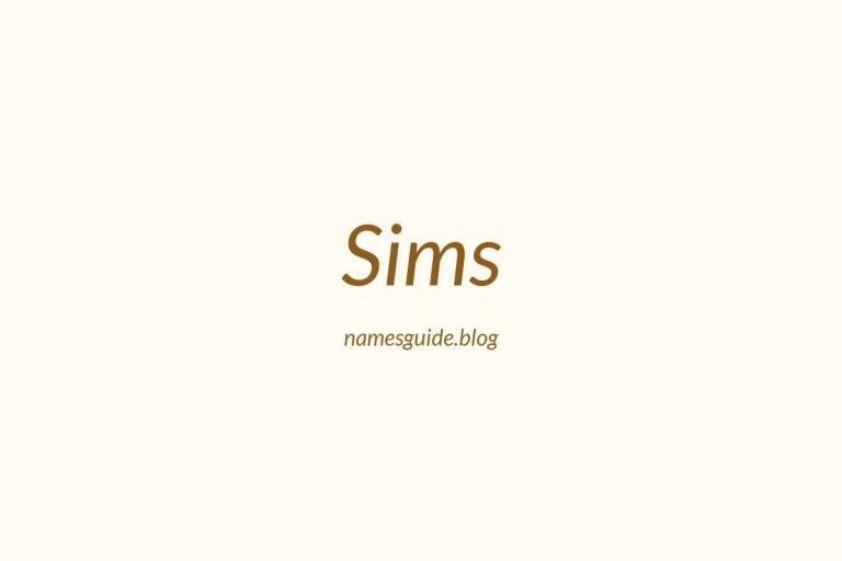Origin and Meaning of Last Name Sims