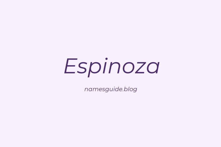 Origin and Meaning of Last Name Espinoza