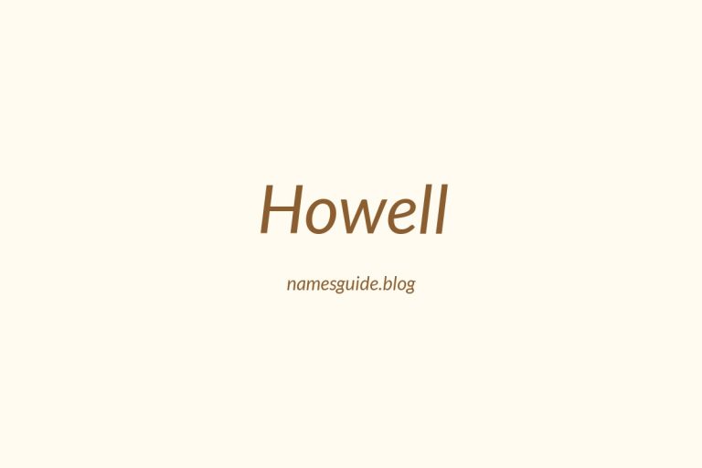 Origin and Meaning of Last Name Howell