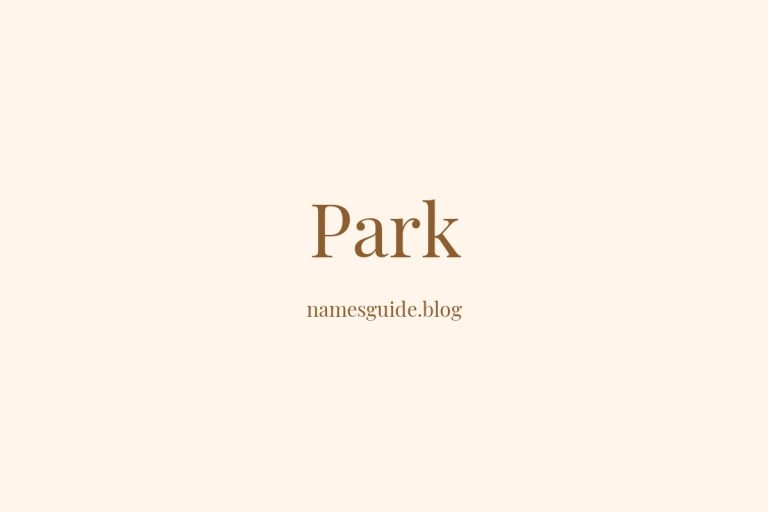 Origin and Meaning of Last Name Park
