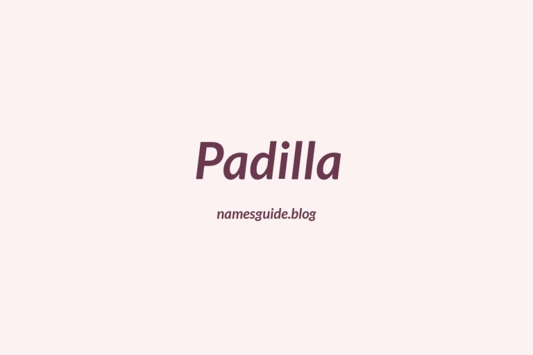 Origin and Meaning of Last Name Padilla