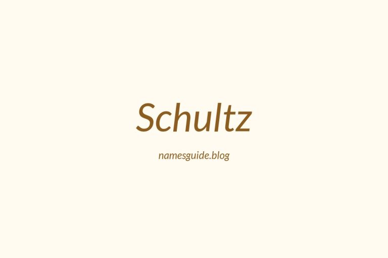 Origin and Meaning of Last Name Schultz