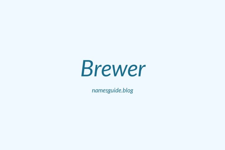 Origin and Meaning of Last Name Brewer