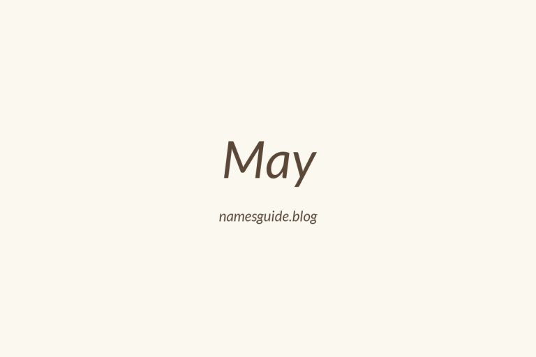 Origin and Meaning of Last Name May