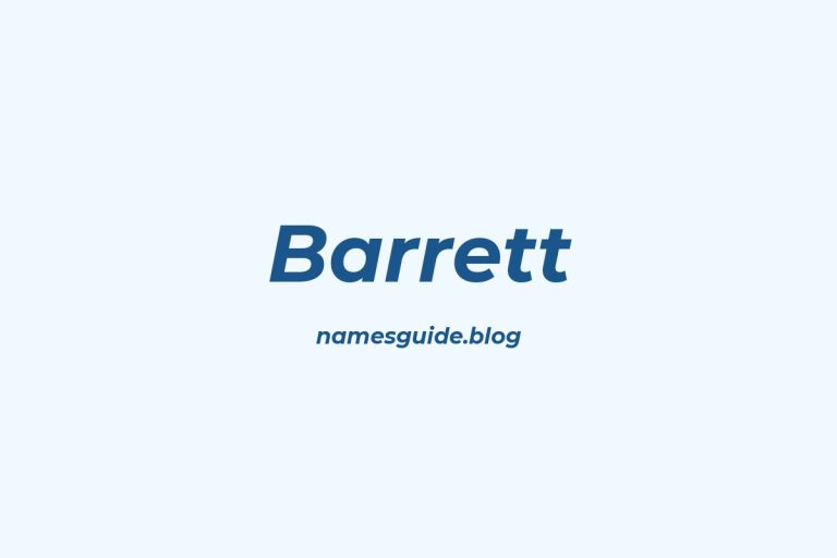 Origin and Meaning of Last Name Barrett