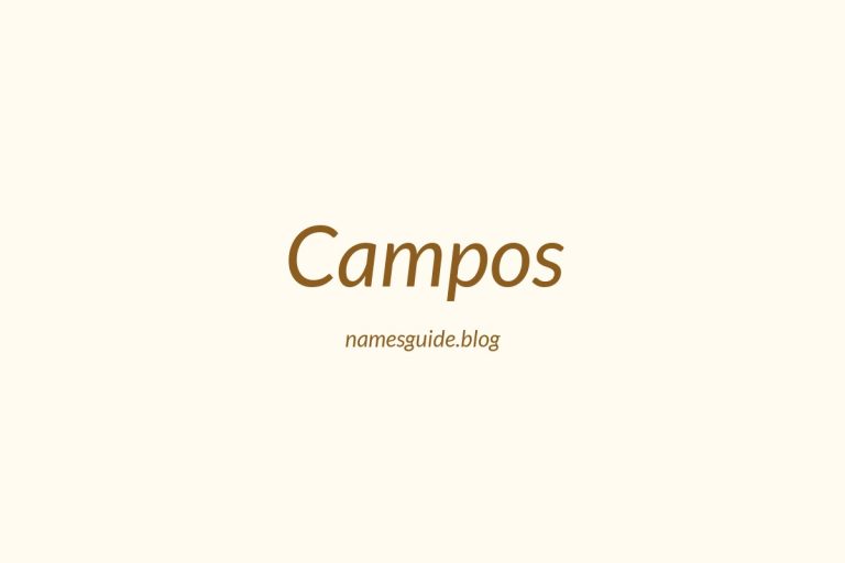 Origin and Meaning of Last Name Campos