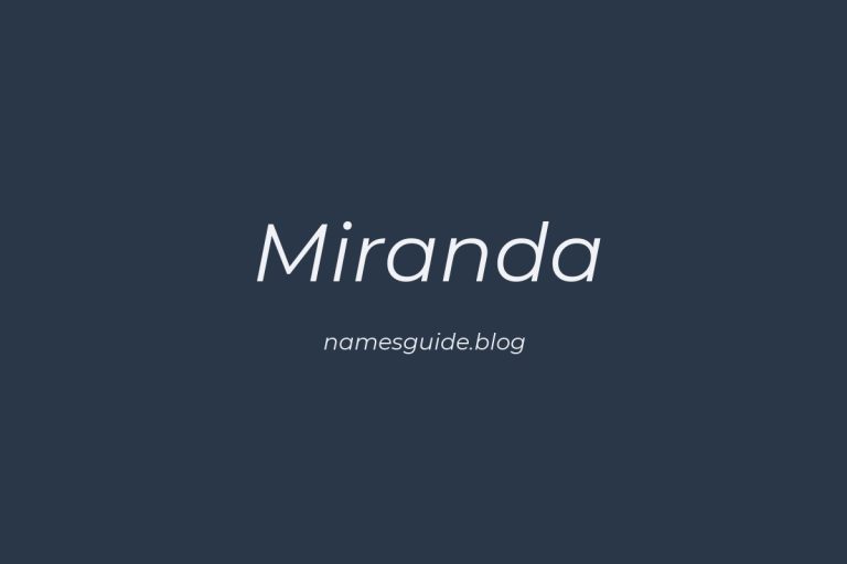 Origin and Meaning of Last Name Miranda