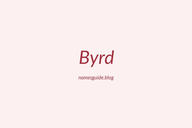 Origin and Meaning of Last Name Byrd
