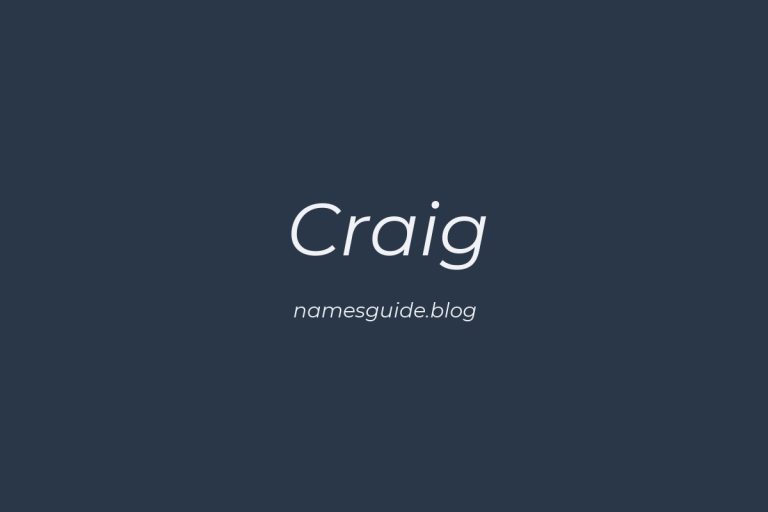 Origin and Meaning of Last Name Craig