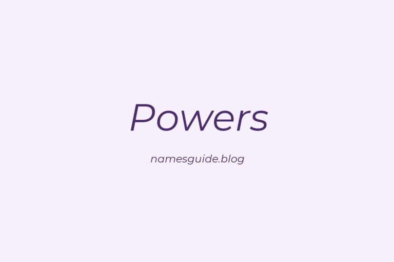 Origin and Meaning of Last Name Powers