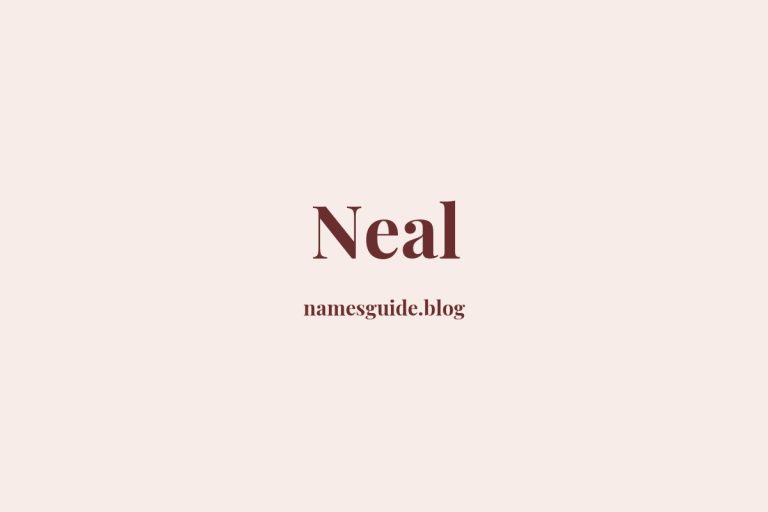 Origin and Meaning of Last Name Neal