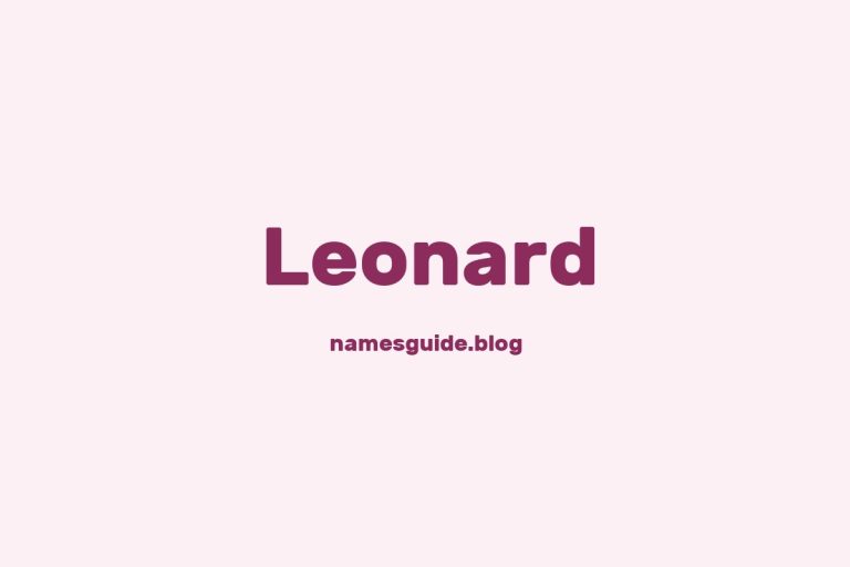 Origin and Meaning of Last Name Leonard