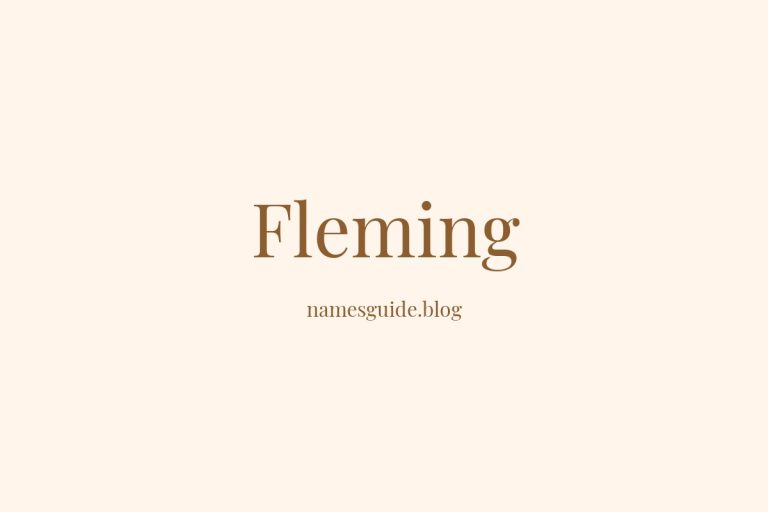 Origin and Meaning of Last Name Fleming