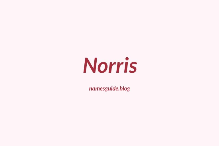 Origin and Meaning of Last Name Norris
