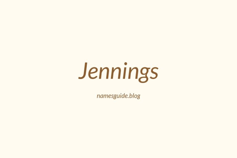Origin and Meaning of Last Name Jennings