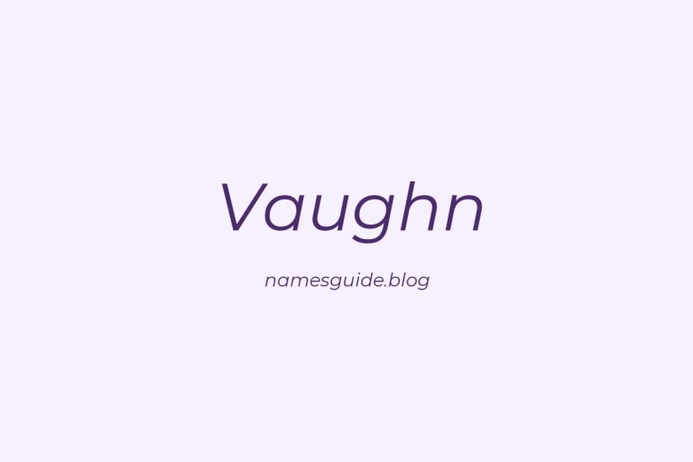 Origin and Meaning of Last Name Vaughn
