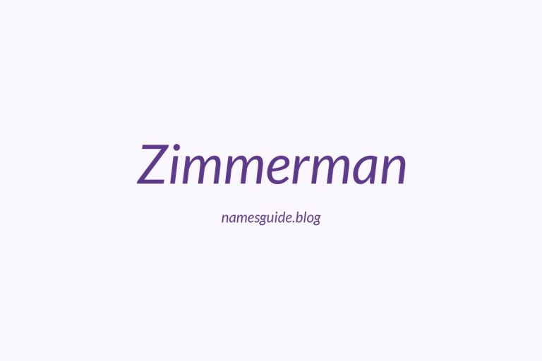 Origin and Meaning of Last Name Zimmerman