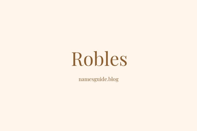 Origin and Meaning of Last Name Robles