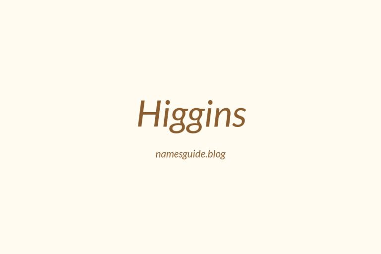 Origin and Meaning of Last Name Higgins