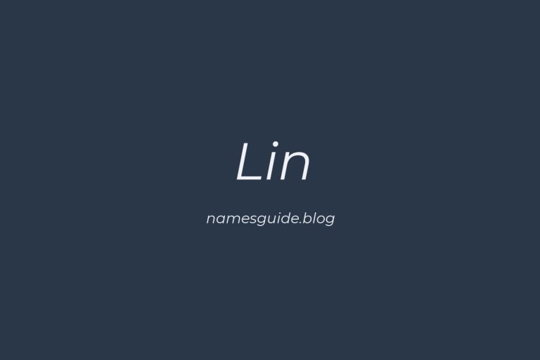 Origin and Meaning of Last Name Lin