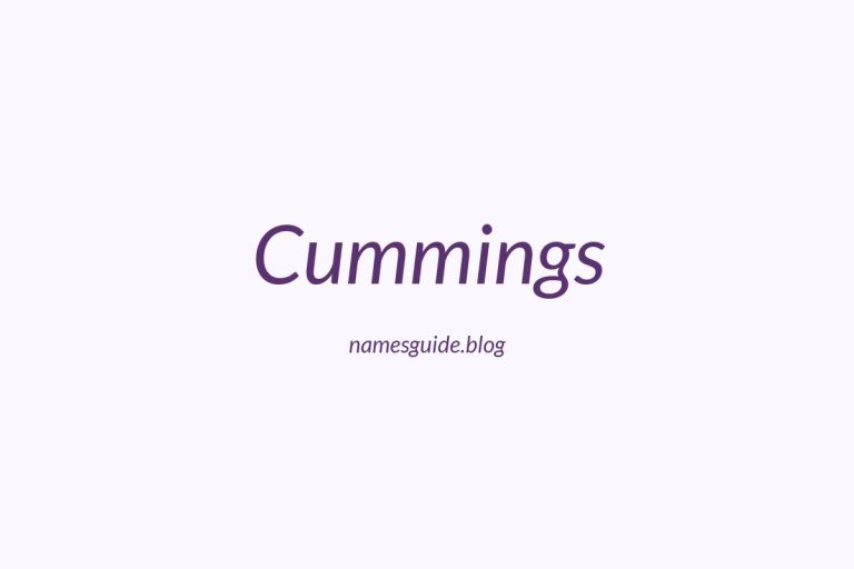 Origin and Meaning of Last Name Cummings