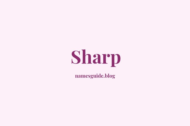 Origin and Meaning of Last Name Sharp