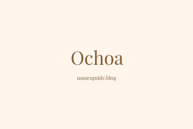Origin and Meaning of Last Name Ochoa