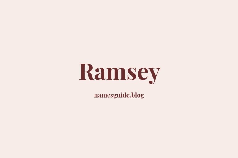 Origin and Meaning of Last Name Ramsey