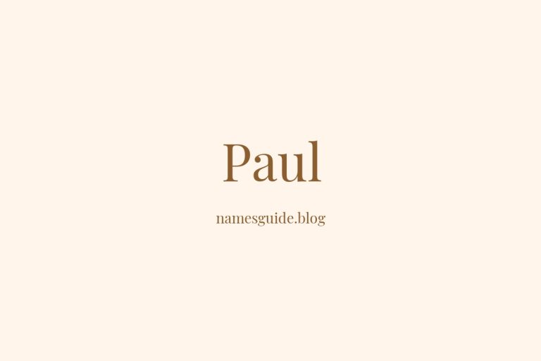 Origin and Meaning of Last Name Paul