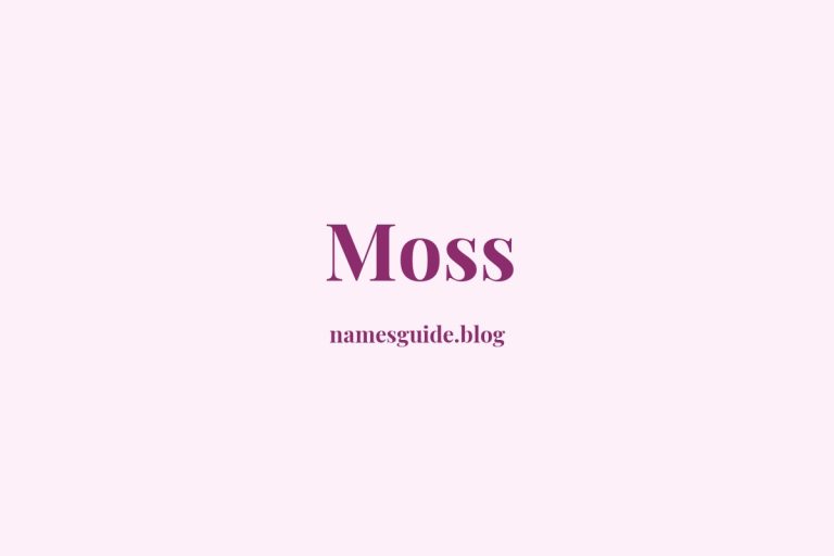Origin and Meaning of Last Name Moss