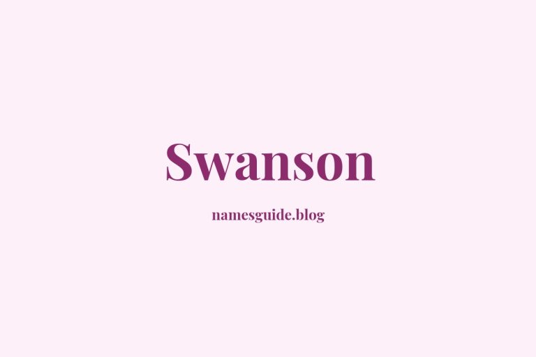 Origin and Meaning of Last Name Swanson