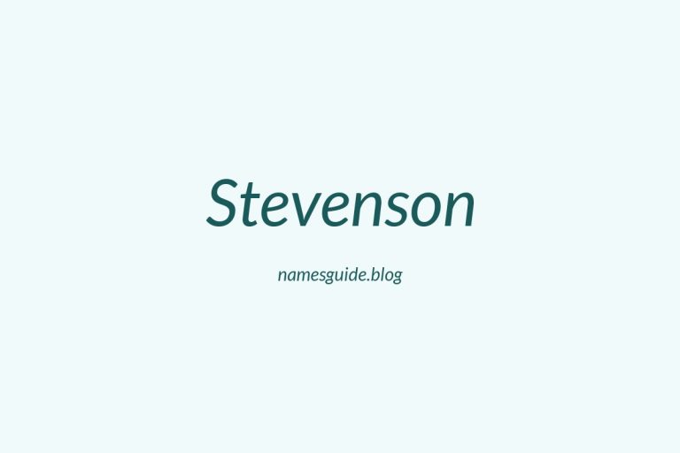 Origin and Meaning of Last Name Stevenson