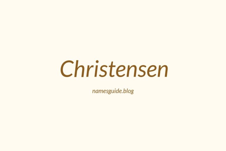 Origin and Meaning of Last Name Christensen