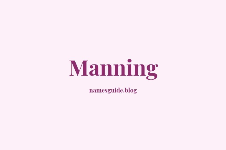 Origin and Meaning of Last Name Manning