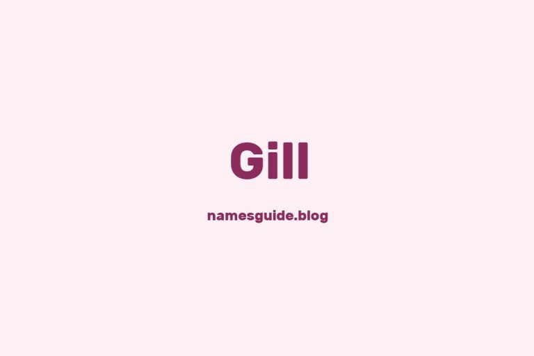 Origin and Meaning of Last Name Gill