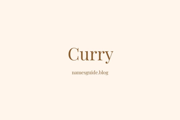 Origin and Meaning of Last Name Curry