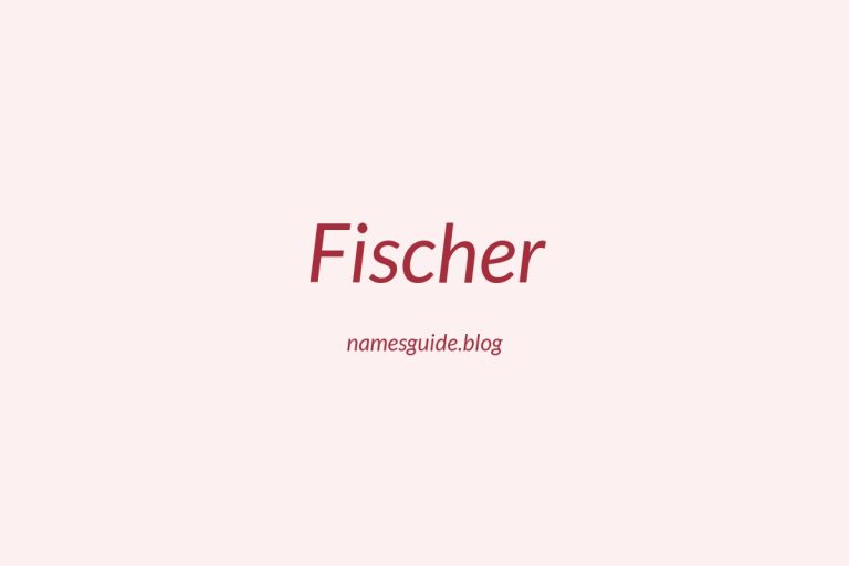 Origin and Meaning of Last Name Fischer
