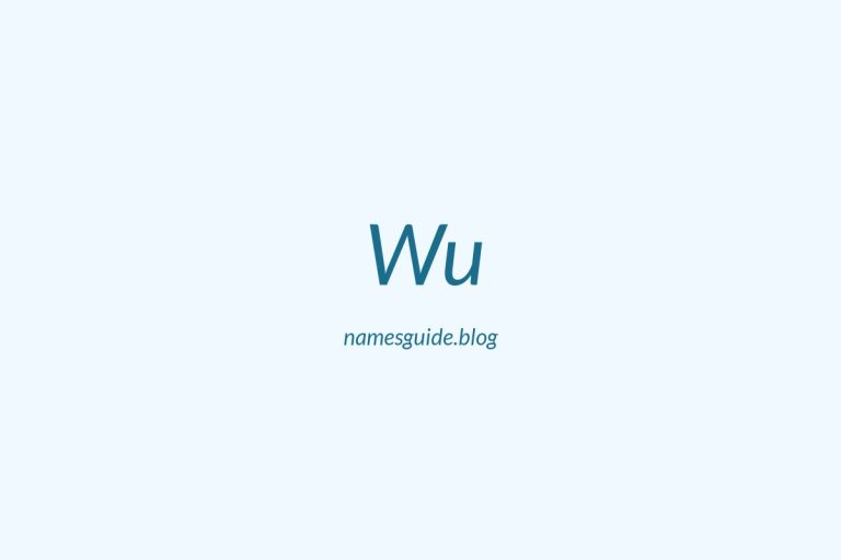Origin and Meaning of Last Name Wu