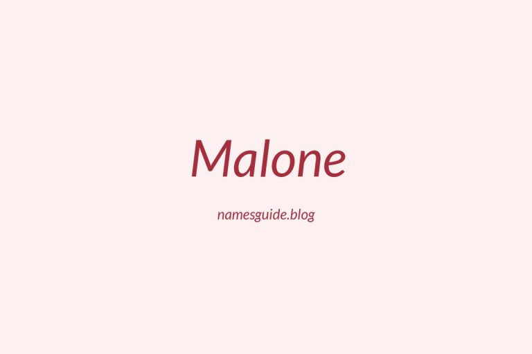 Origin and Meaning of Last Name Malone