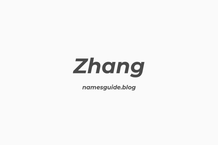 Origin and Meaning of Last Name Zhang