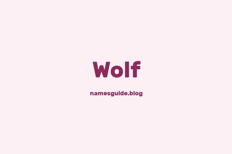 Origin and Meaning of Last Name Wolf