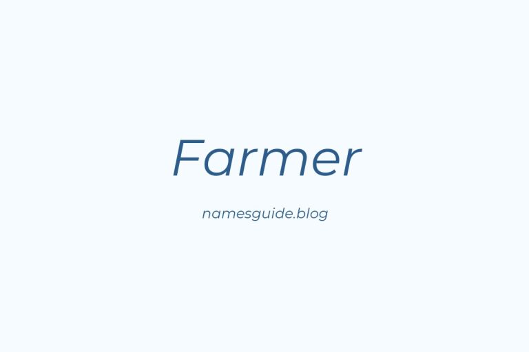 Origin and Meaning of Last Name Farmer
