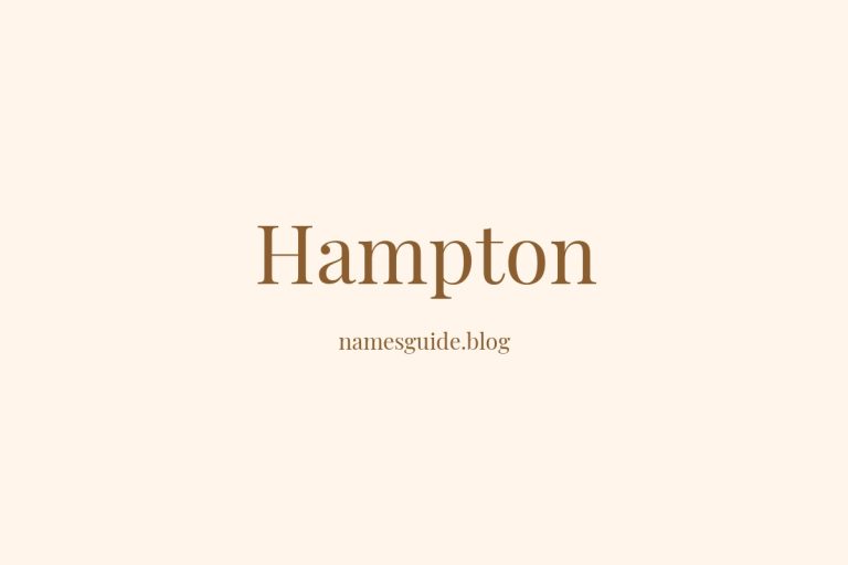 Origin and Meaning of Last Name Hampton